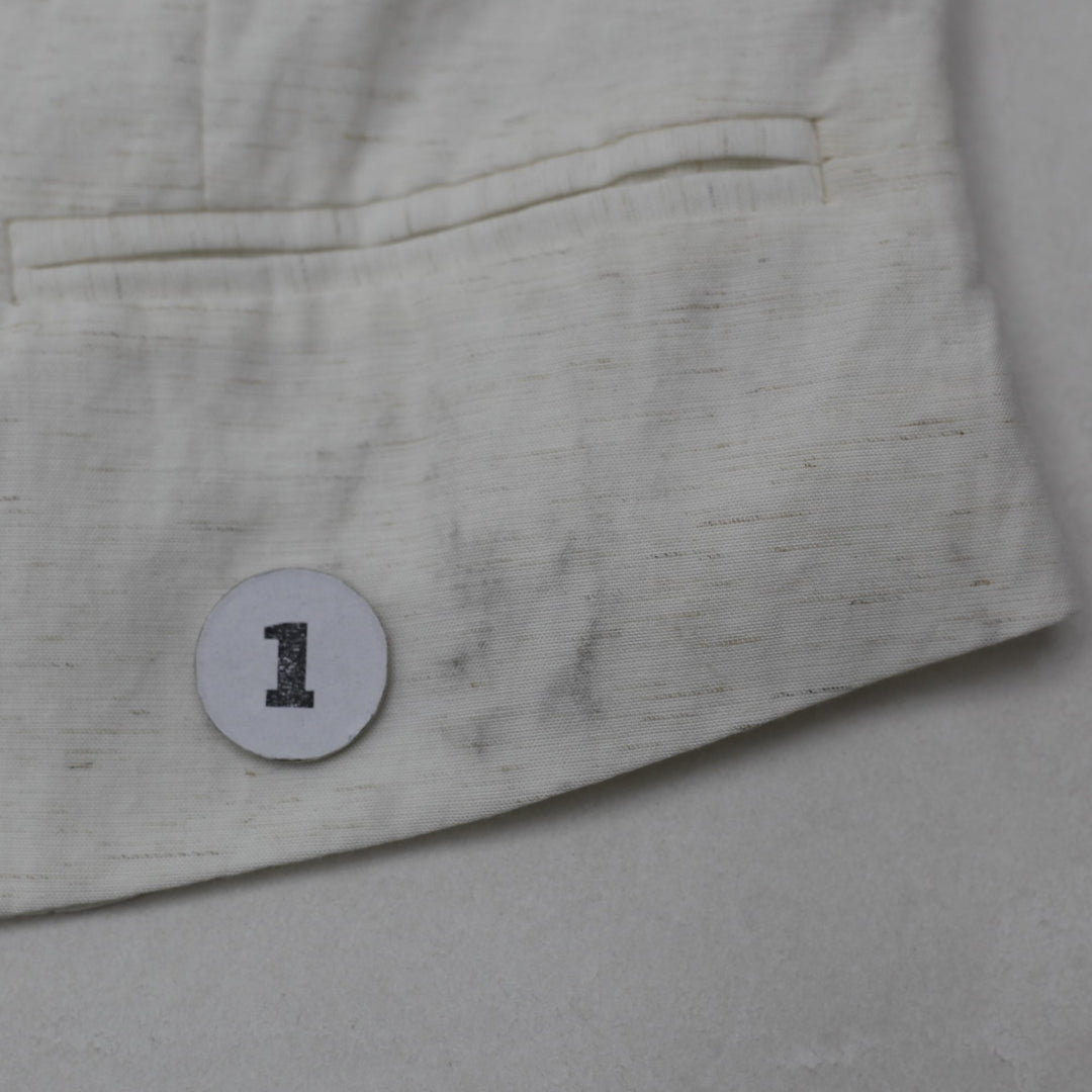 Y2K Ladies Lightweight Casual Waistcoat Off White Vest Size XS | Migration_Y2K Tops - Back View | Fashion Rerun