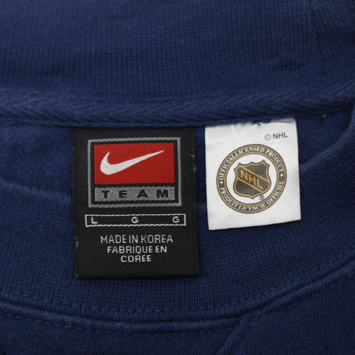 Vintage 20s Nike Team NHL Toronto Maple Leafs Center Swoosh Sweatshirt Navy L