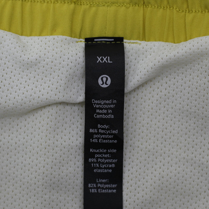 Mens Lululemon Pace Breaker Lined Athletic Shorts Size XXL