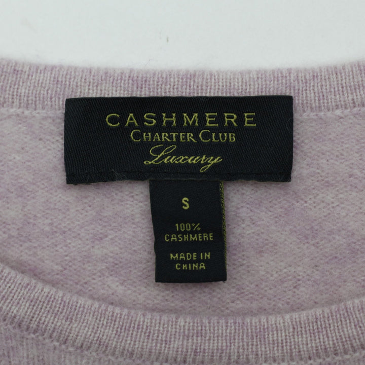 Ladies Charter Club Luxury 100% Cashmere Sweater Size S