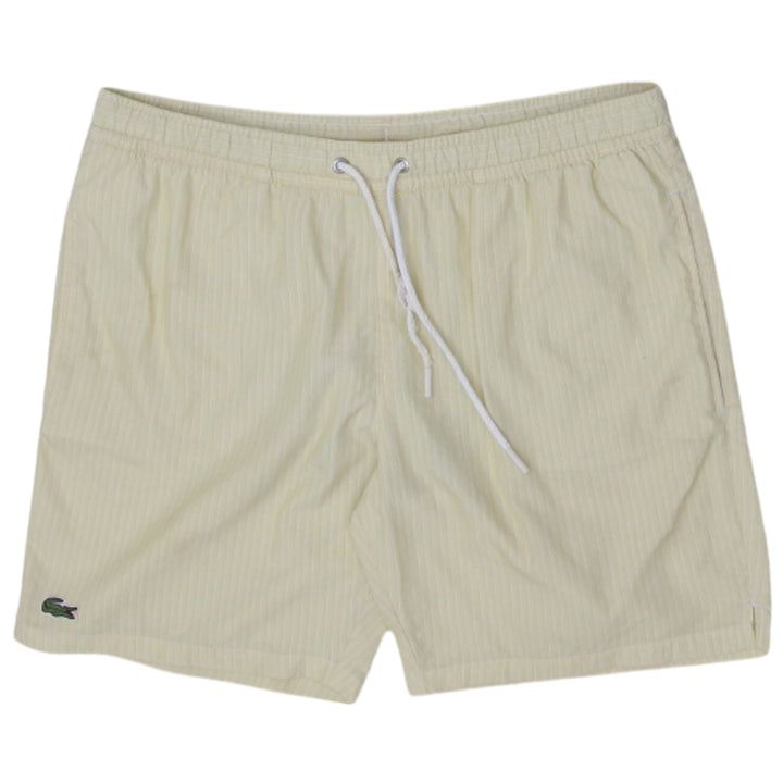 Mens Striped Lacoste Swim Trunks Shorts