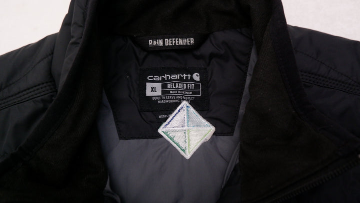 Mens Carhartt 102286 001 Quilted Plain Defender Zip Up Vest