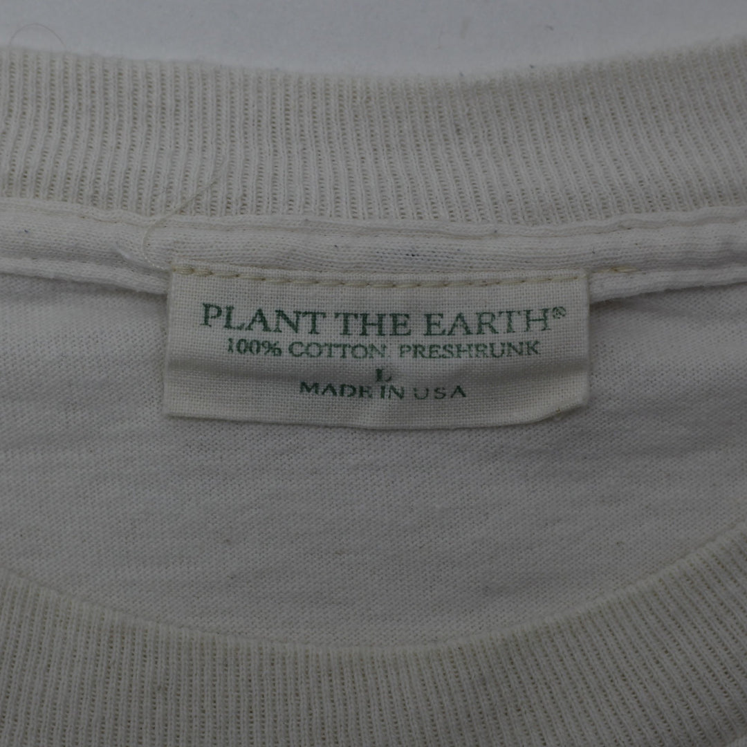 Vintage 1996 Plant The Earth Chris Wilsker Santa Claus T-Shirt Made in USA Sz L