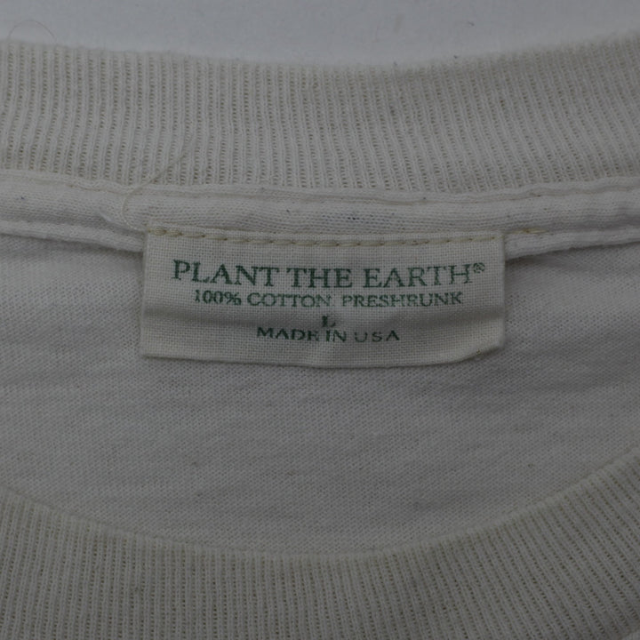 Vintage 1996 Plant The Earth Chris Wilsker Santa Claus T-Shirt Made in USA Sz L