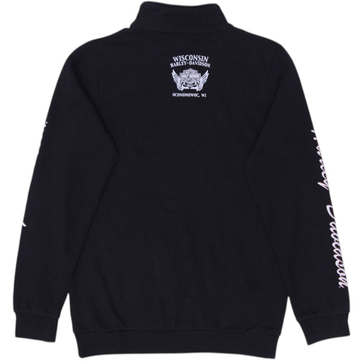 Mens Harley Davidson Jacket Black Full Zip Graphic Logo XXL | Migration_Jackets - Side View | Fashion Rerun