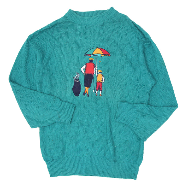 Mens Cambridge Father & Sons Knit Golf Sweater