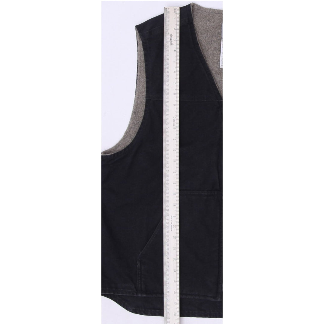 Mens Carhartt V26 BLK Fleece Lined Workwear Vest