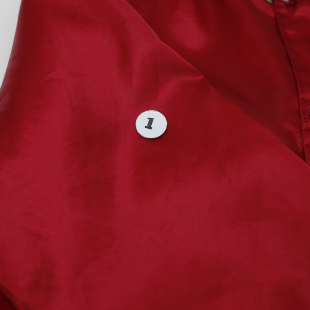 Vintage Chicago Bulls 80s Chalk Line Satin Bomber Jacket L | Migration_Jackets - View 6 | Fashion Rerun