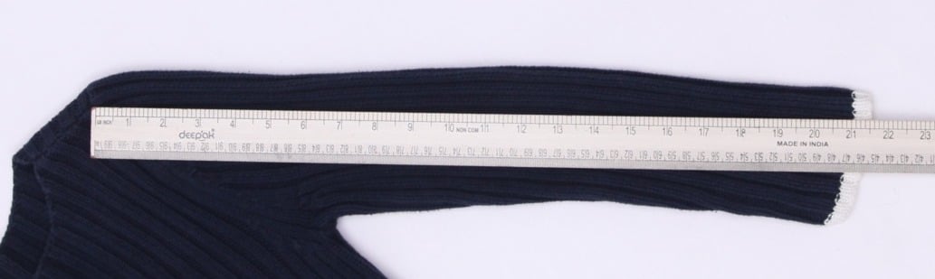 Vintage Ladies 90s Polo Jeans Company Ralph Lauren Navy USA Flag Ribbed Knit