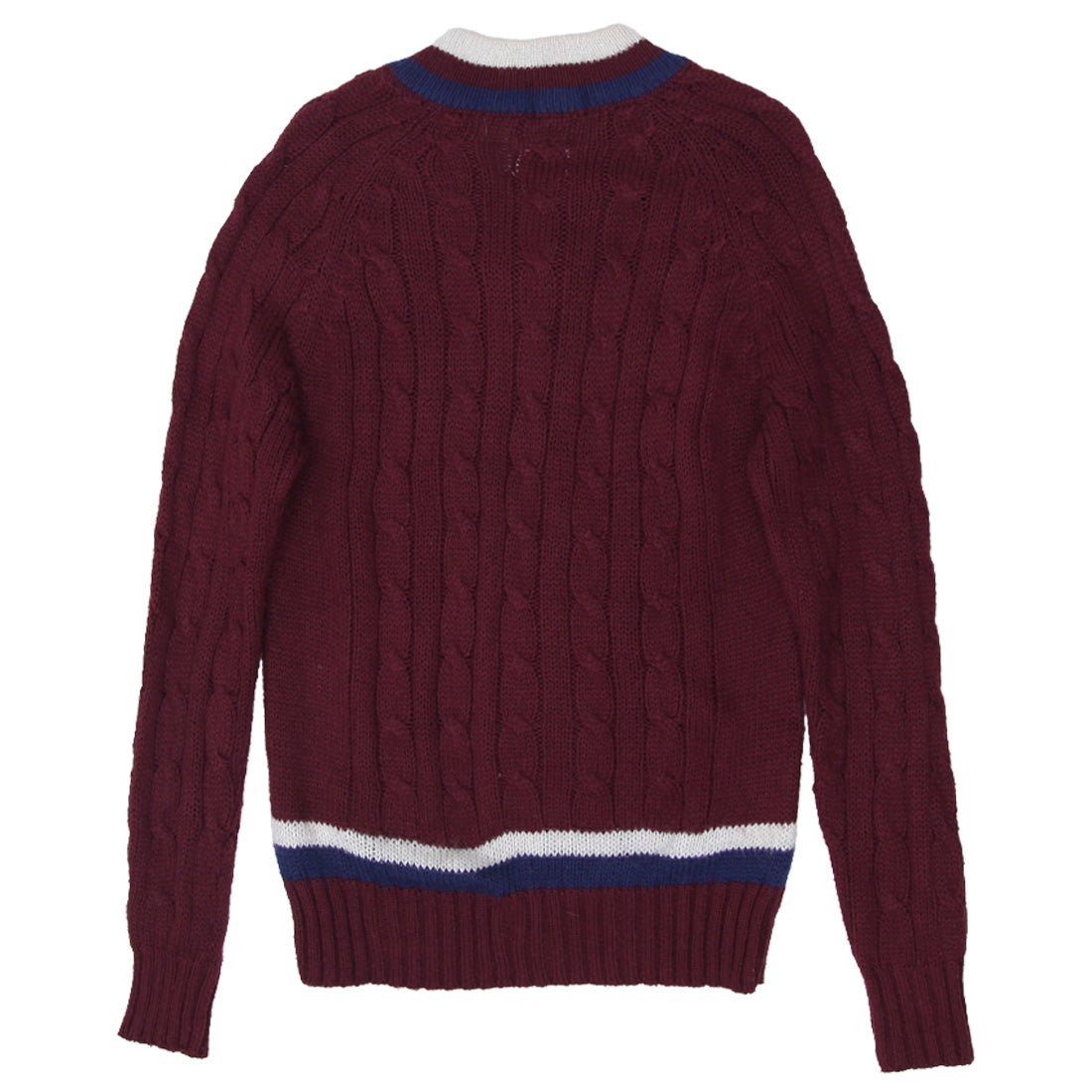 Shop Vintage 1980's Vintage Izod Lacoste Cable Knit V-Neck Sweater