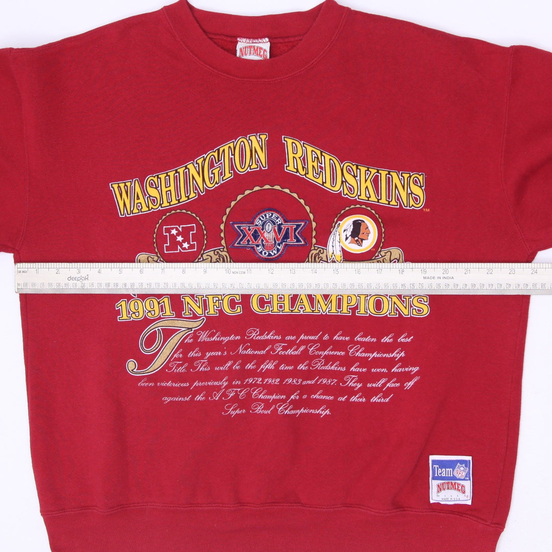 Vintage 1991 Washington Redskins NFC Champions Sweatshirt Size L