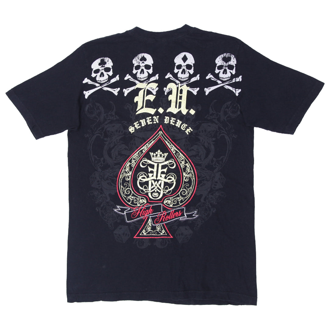 Mens Y2K Ecko Unltd Stoned Skull T-Shirt Black - Fashion Rerun Vintage Migration_T-Shirt