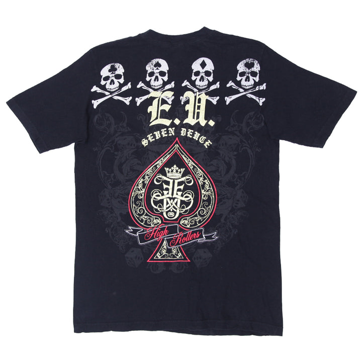 Mens Y2K Ecko Unltd Stoned Skull T-Shirt Black - Fashion Rerun Vintage Migration_T-Shirt