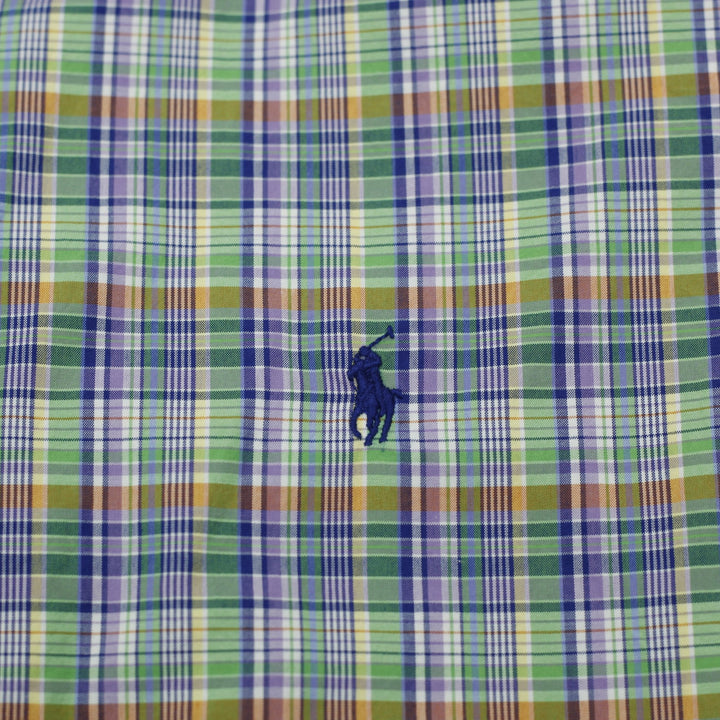 Mens Ralph Lauren Plaid Multicolor Long Sleeve Shirt Size L