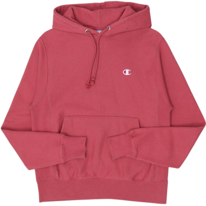 Mens Embroidered Champion Logo Reverse Weave Pullover Hoodie