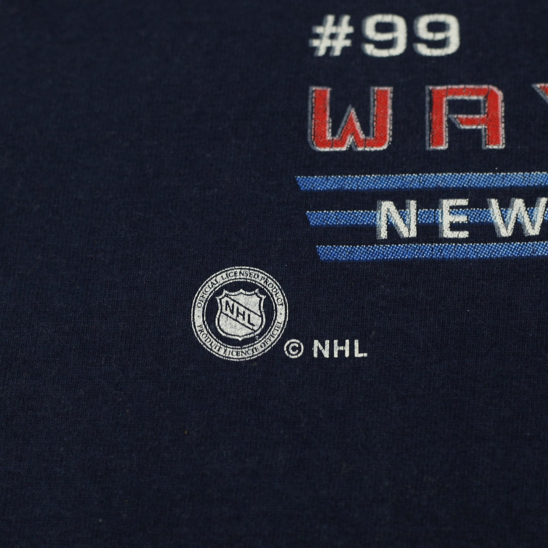 Vintage Pro Player Wayne Gretzky #99 NY Rangers The Great One T-Shirt Size XL