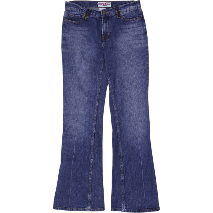Y2K Ladies Bisou Bisou Flare Denim Jeans Size 8