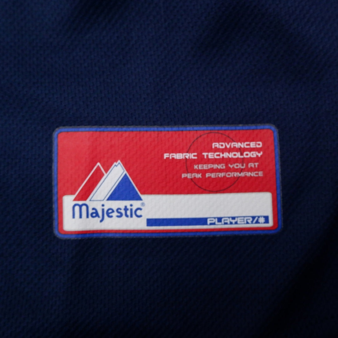 Mens Majestic Twins Baseball Jersey Navy Sports Logo