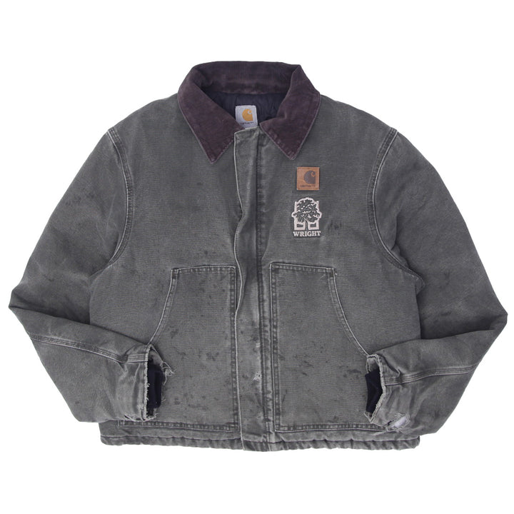 Vintage Carhartt Detroit J22 MOS Arctic Quilt Lined Slightly Distressed Workwear Jacket