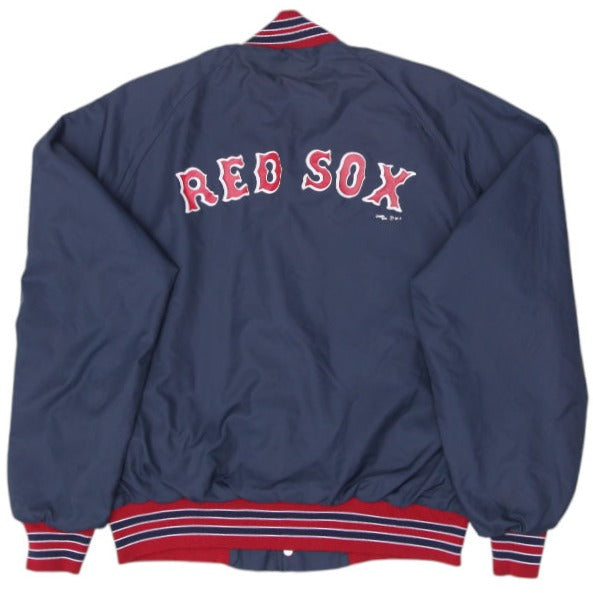 Vintage Chalk Line Boston Red Sox Varsity Jacket Navy Made In USA L | Migration_Jackets - Side View | Fashion Rerun
