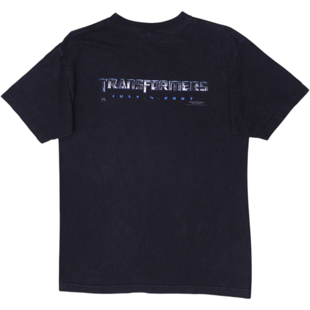 Mens Transformers Decepticon 2007  Movie T-Shirt Black Size M