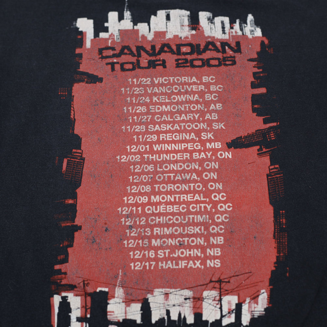 Vintage 2000s Simple Plan Pop Punk Band Tour T-Shirt Size S