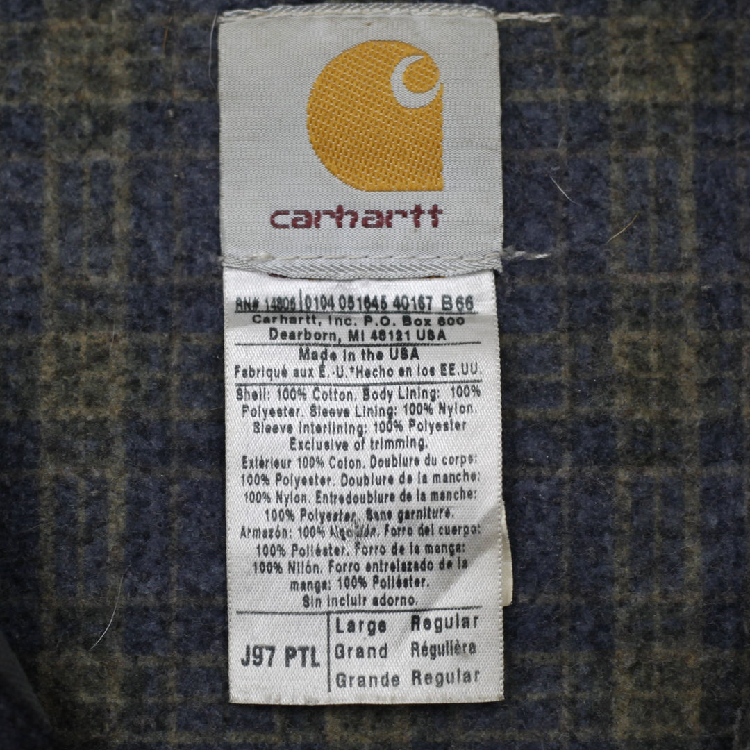 Mens Carhartt J97 PTL Zip Up Detroit Workwear Jacket L | Migration_Jackets WW Collection - Back View | Fashion Rerun