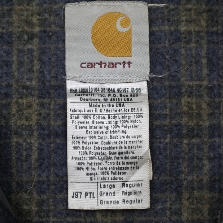 Mens Carhartt J97 PTL Zip Up Detroit Workwear Jacket L | Migration_Jackets WW Collection - Back View | Fashion Rerun