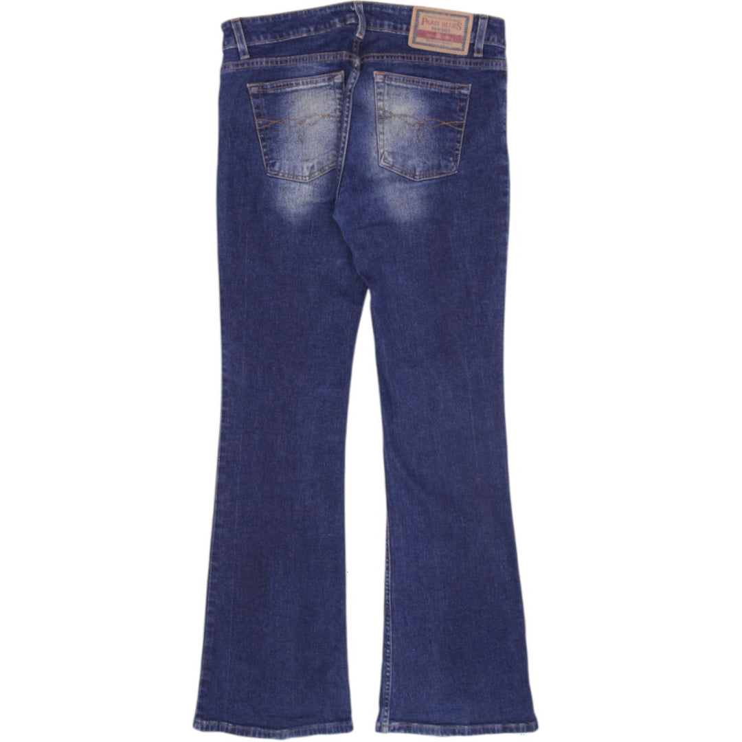 Y2K Ladies Paris Blues Low-Rise Sandwashed Flare Jeans Size 9