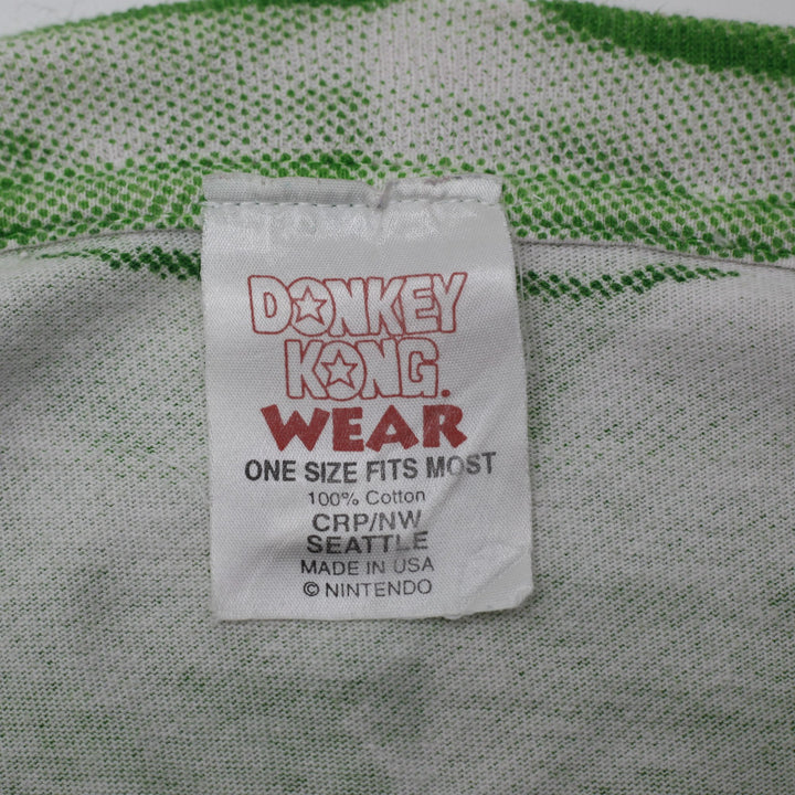 Vintage 1994 Donkey Kong Country AOP T Shirt OSFM Donkey Kong Wear Nintendo