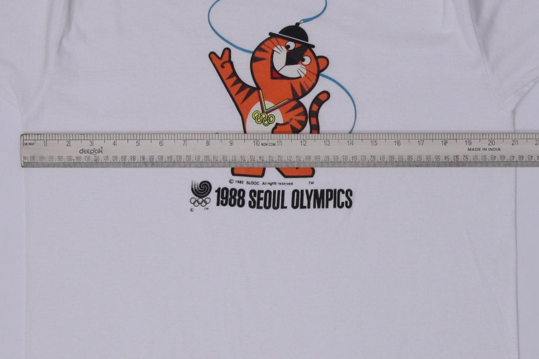 Vintage 1988 Grand Prix Seoul Olympics Graphic T-Shirt Size XL
