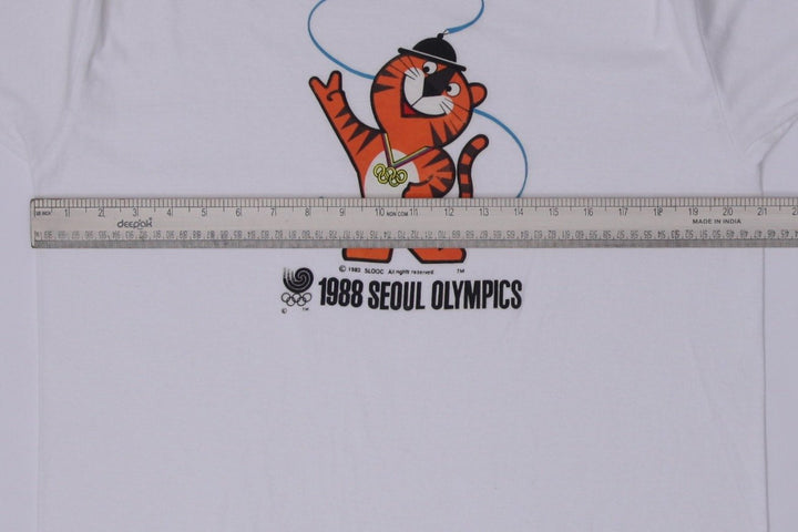 Vintage 1988 Grand Prix Seoul Olympics Graphic T-Shirt Size XL