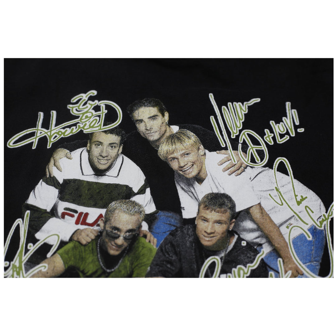 Vintage 1997 Backstreet Boys Signature Tour T-Shirt Black 90s Boyband T-Shirt