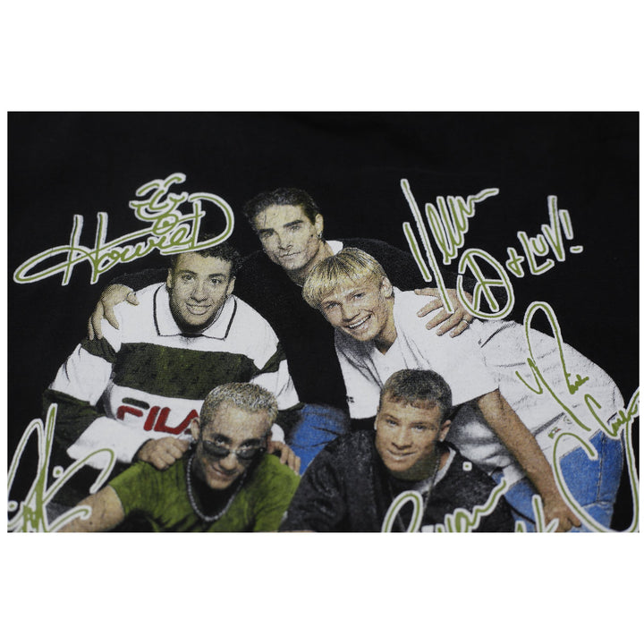 Vintage 1997 Backstreet Boys Signature Tour T-Shirt Black 90s Boyband T-Shirt