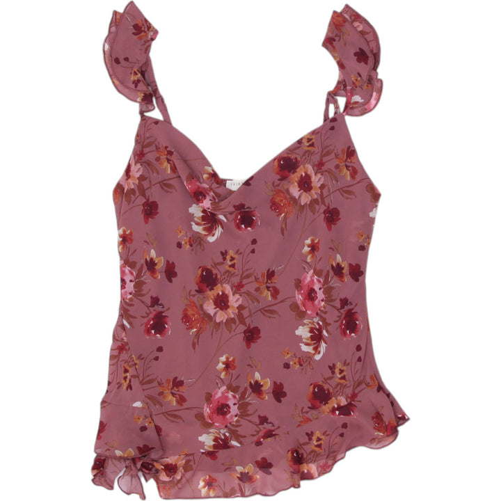 Y2K Ladies Thirty Thirty Camisole Floral Ruffle Detail Top Size S | Migration_Y2K Tops | Fashion Rerun