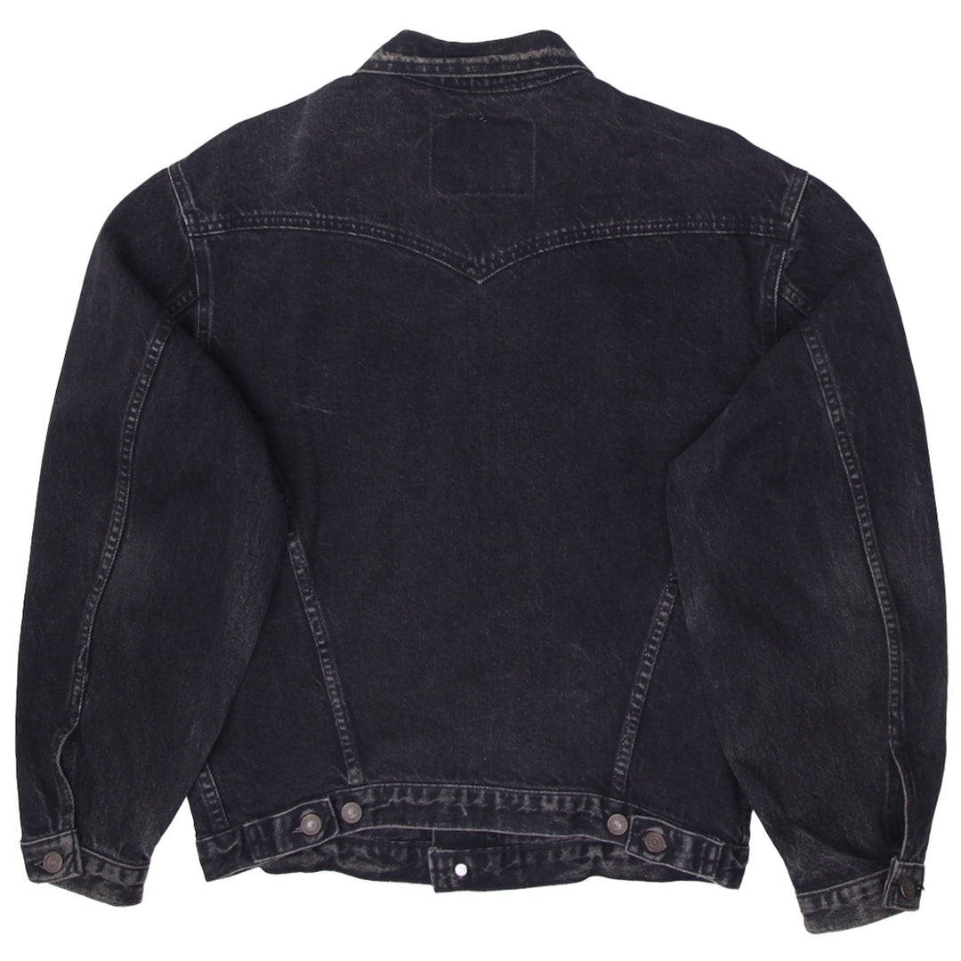 Vintage Levi Strauss 75525 0260 Black Denim Trucker Jacket
