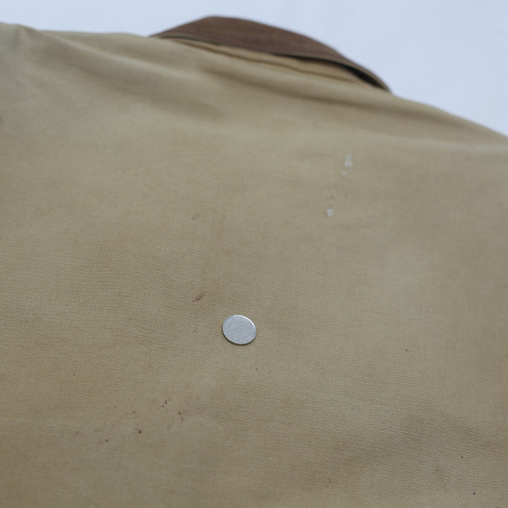 Vintage Carhartt Sandstone Detroit Jacket-Blanked Lined Curdoroy Collar - Fashion Rerun Vintage Migration_Jacket