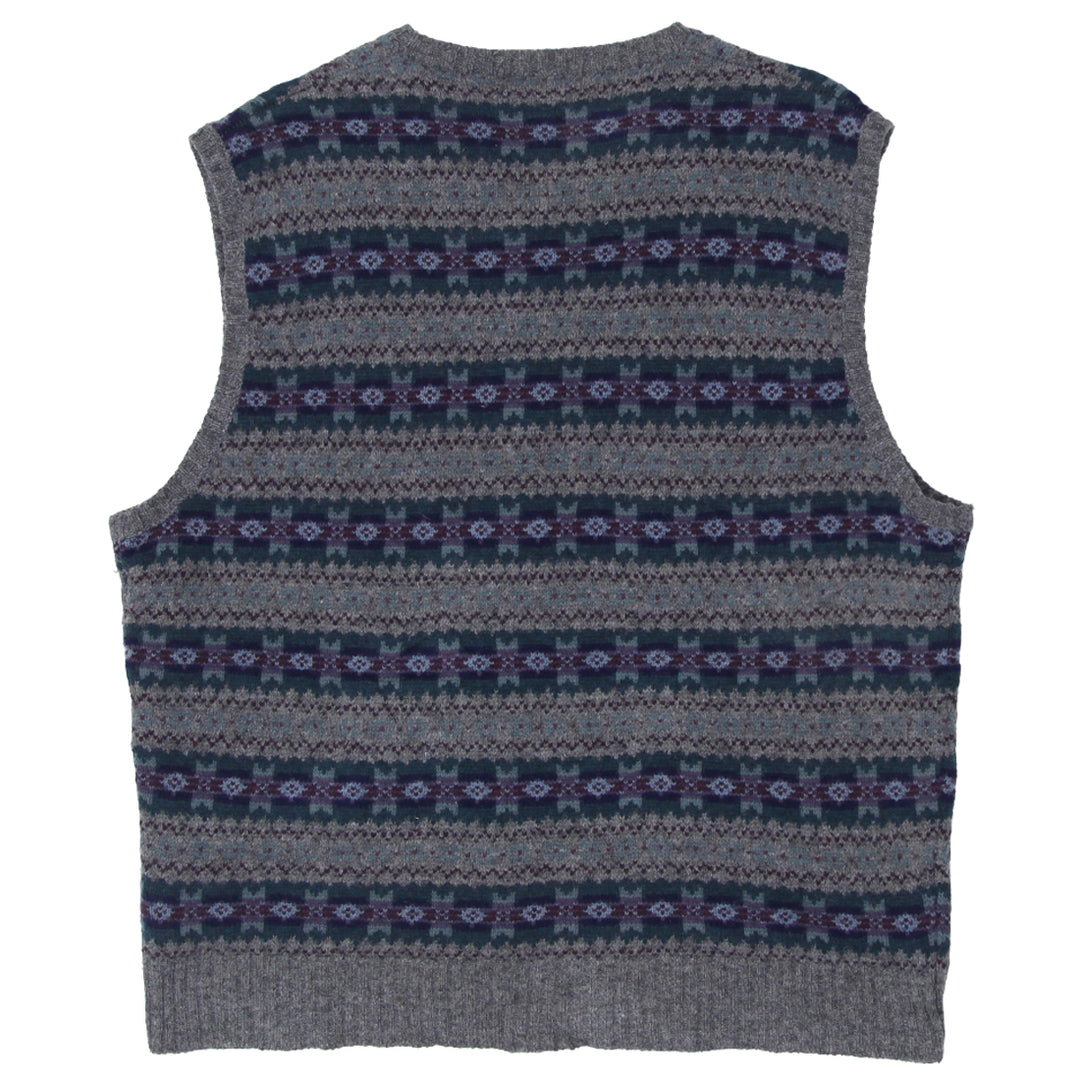 Vintage Polo Ralph Lauren 100% Wool Fair Isle V-Neck Sweater Vest - Fashion Rerun Vintage Migration_Sweaters