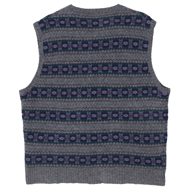 Vintage Polo Ralph Lauren 100% Wool Fair Isle V-Neck Sweater Vest - Fashion Rerun Vintage Migration_Sweaters