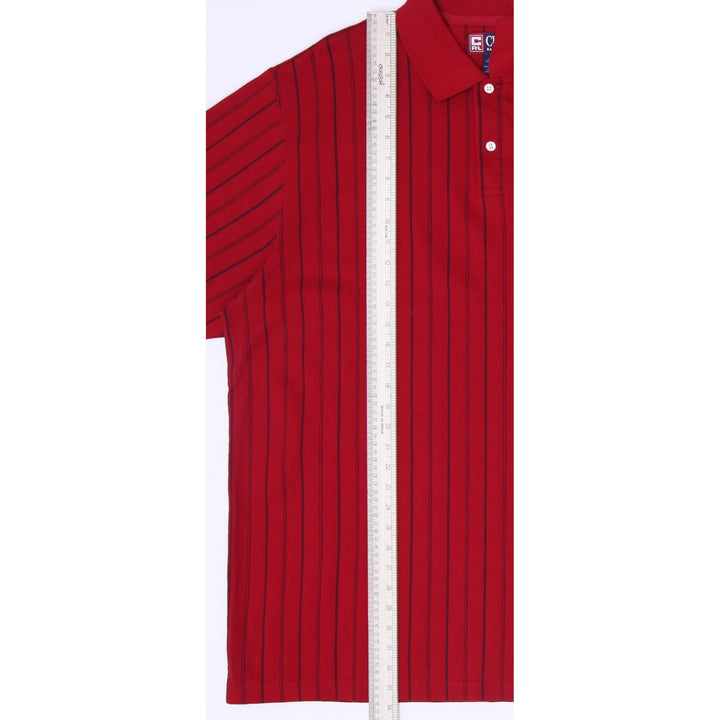 Mens Chaps Ralph Lauren Red Stripe Cotton Short Sleeve Size 2XL
