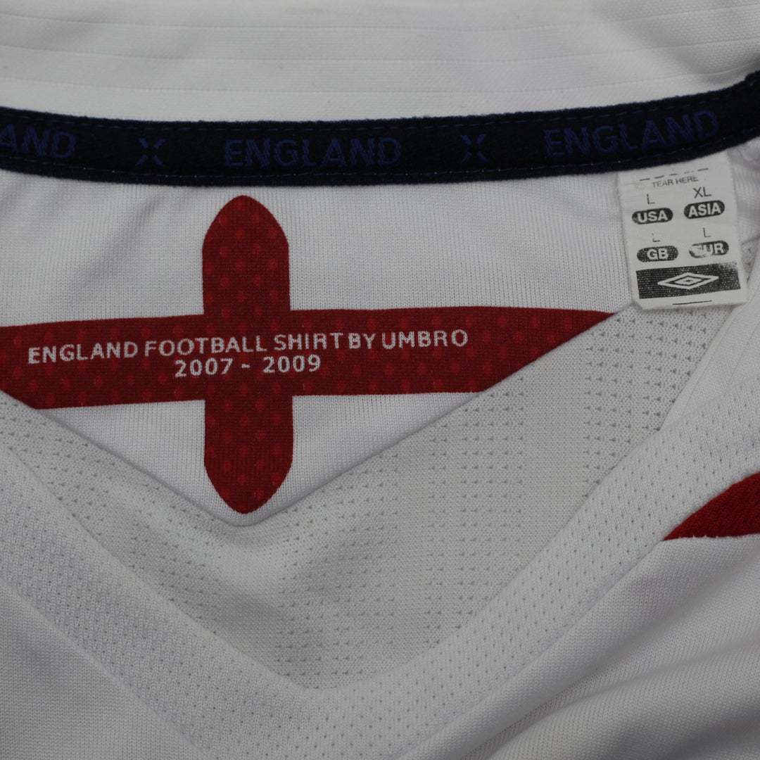 Vintage Umbro England Football 2007-2009 Home Jersey Size Large