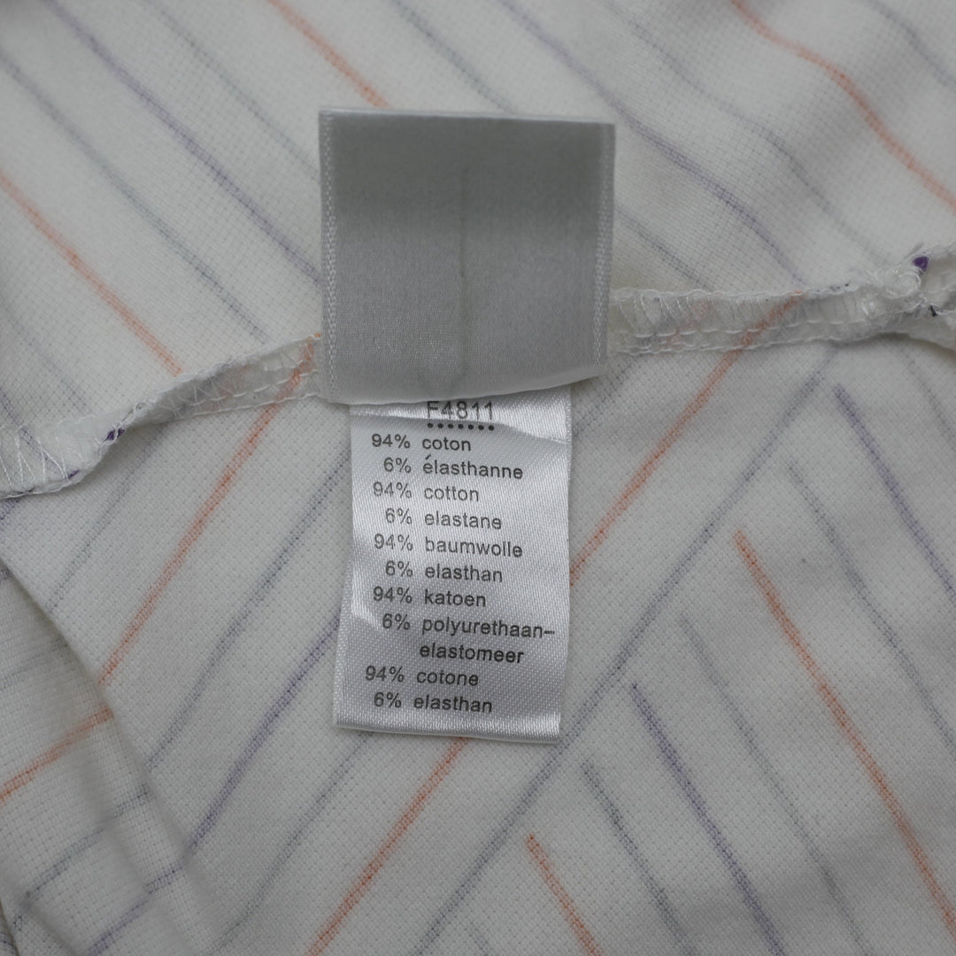 Y2K Ladies Lacoste Striped Polo Tee Size 36 | Migration_Y2K Tops - Alternate View | Fashion Rerun