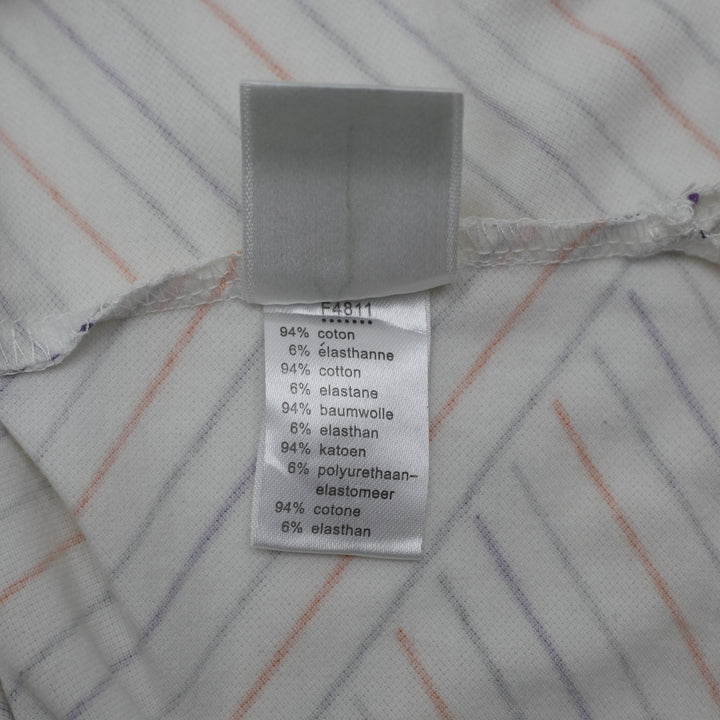 Y2K Ladies Lacoste Striped Polo Tee Size 36 | Migration_Y2K Tops - Alternate View | Fashion Rerun