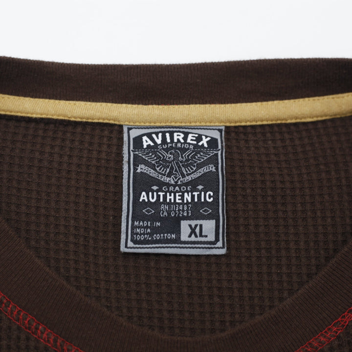 Mens Avirex Thermal Long Sleeve Sweater Size XL