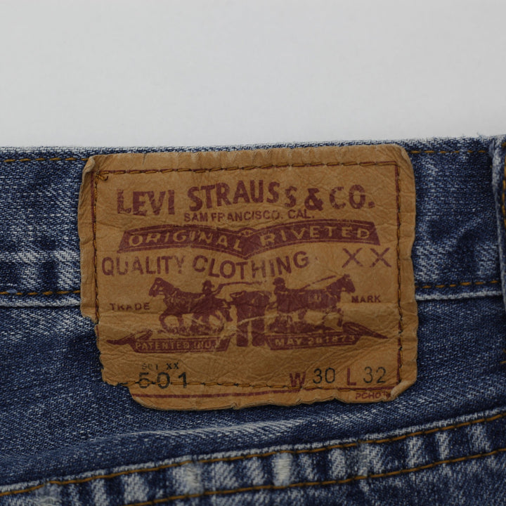 Mens Levi's 501 Original Fit Straight Leg Denim Jeans Size W30 L32