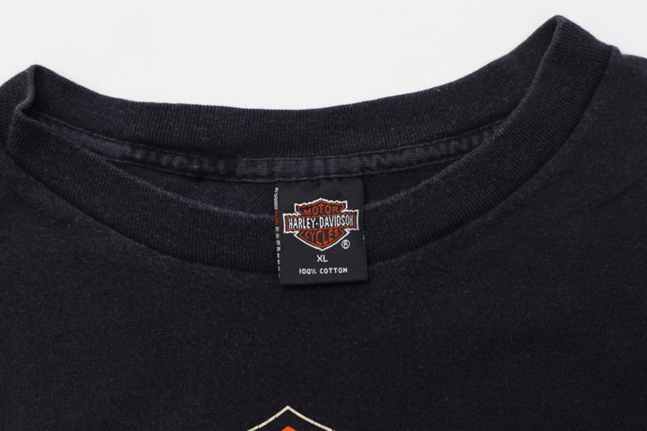 1995 Vintage Harley Davidson T-Shirt Single Stitch Made in USA Black XL