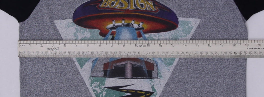 Vintage Boston Band Raglan 3/4 Sleeve Graphic T-Shirt Made in USA Size XL | Migration_T-Shirts - Alternate Vi | Fashion Rerun