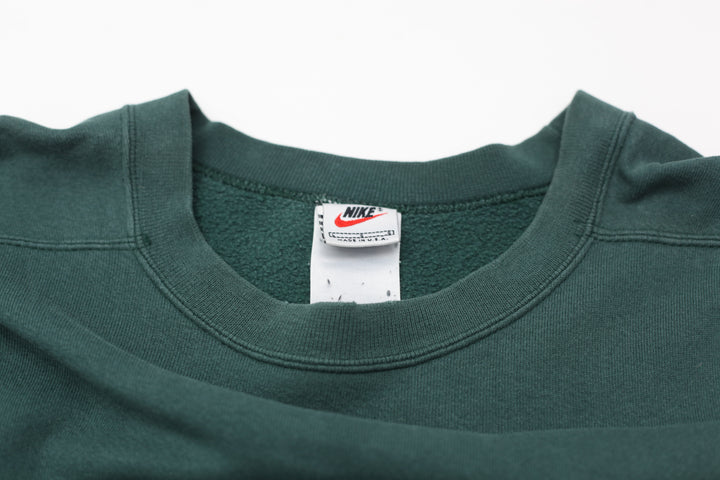 90's Vintage Nike Swoosh Embbroidered Crewneck Sweatshirt Made in USA