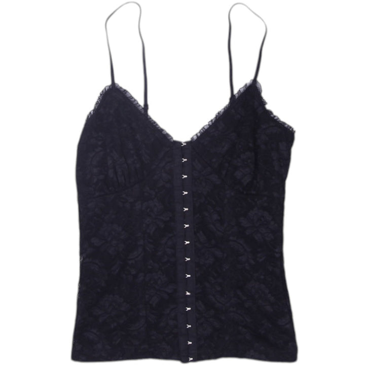 Y2K Ladies Black Camisole Lingerie Lace Spaghetti Straps Top Size M | Migration_Y2K Tops | Fashion Rerun