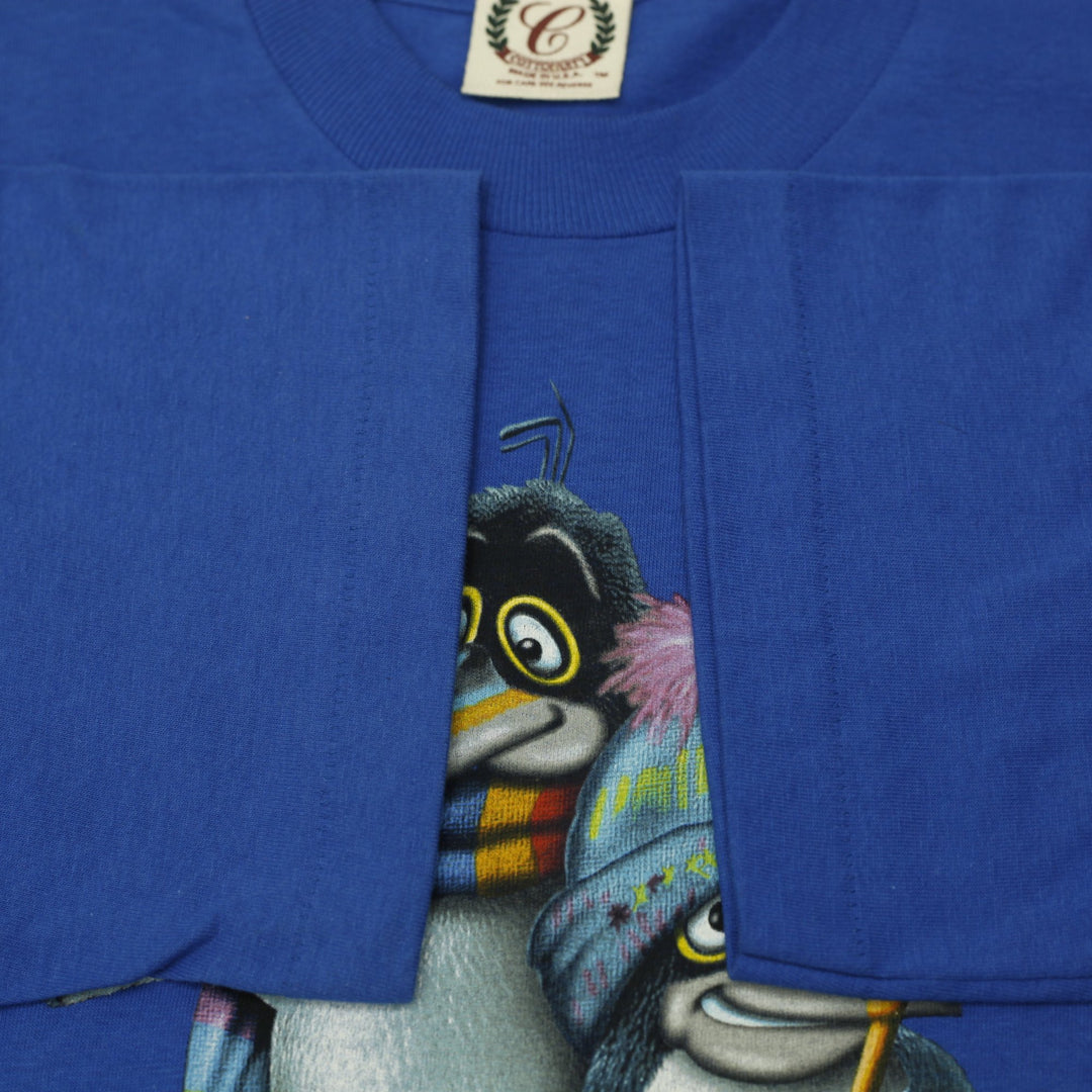 Vintage 80s-90s SeaWorld Penny and Pete Penguin T Shirt Single Stitch USA XL